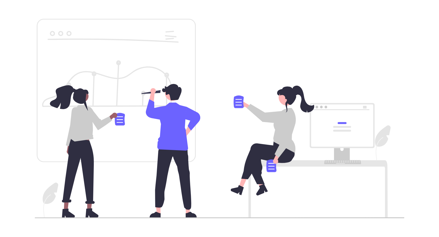 Illustration of team collaboration